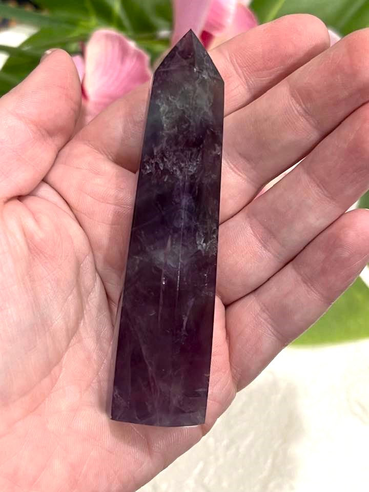 Watermelon Fluorite Tower