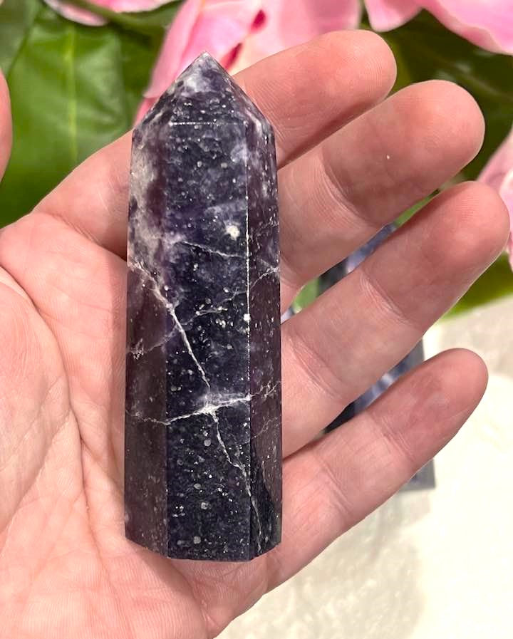 Purple Lepidolite Tower