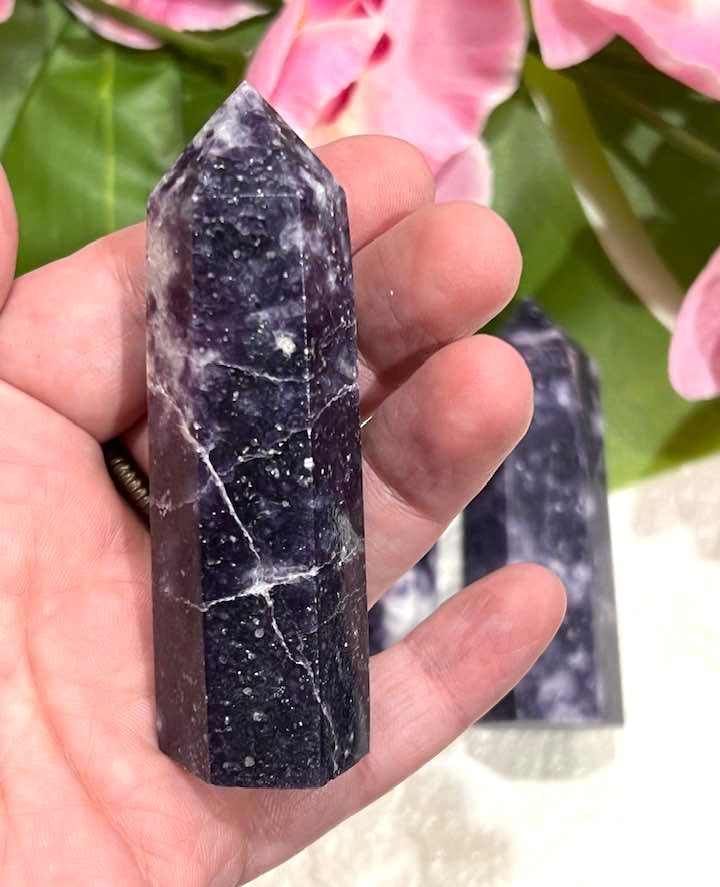 Purple Lepidolite Tower