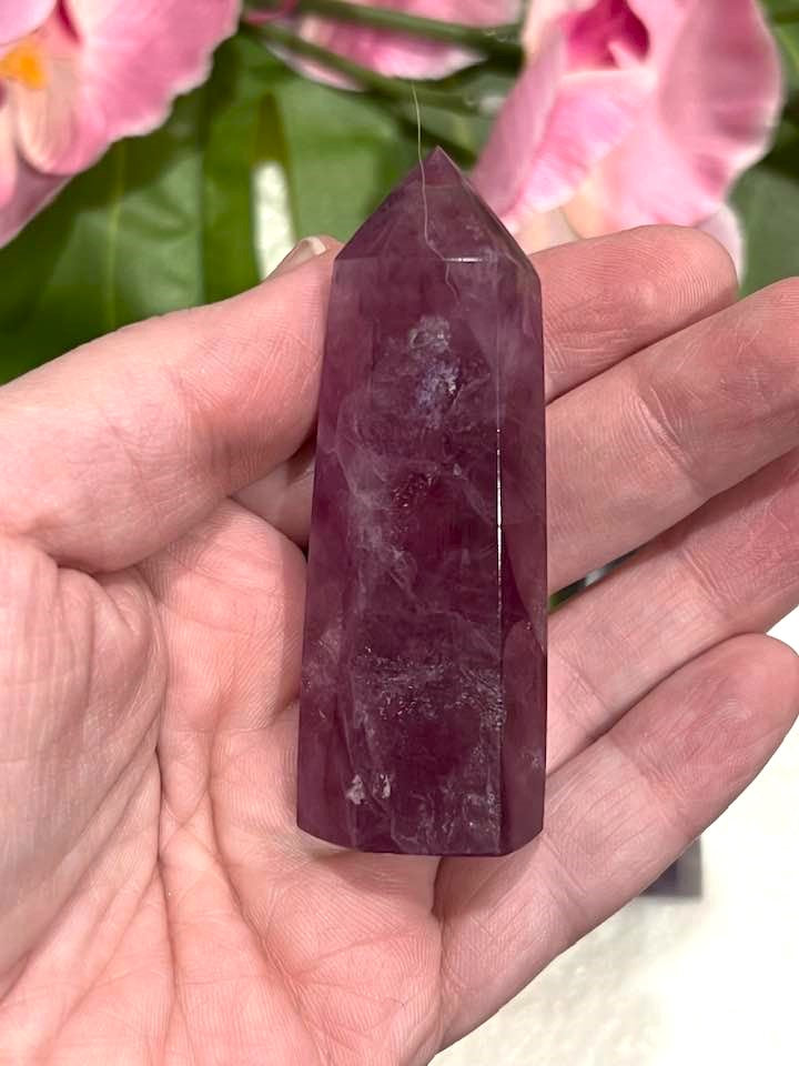 Watermelon Fluorite Tower