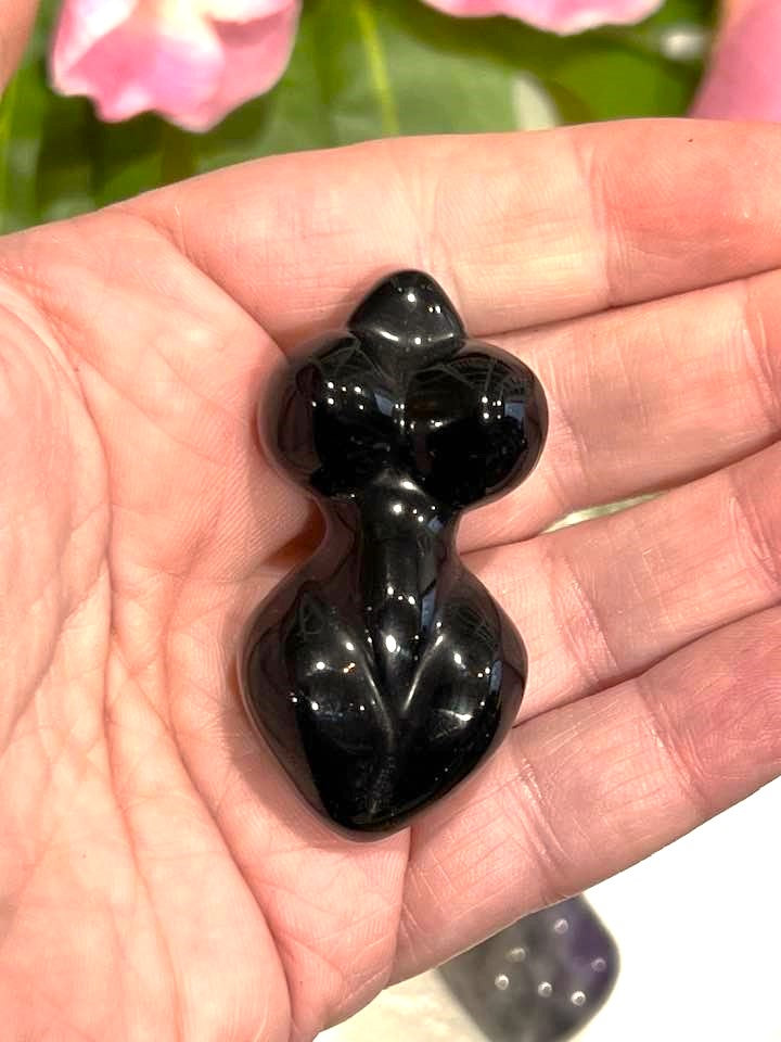 Goddess in Tiger's Eye, Amethyst, Opalite, Rose Quartz, Clear Quartz or Black Obsidian