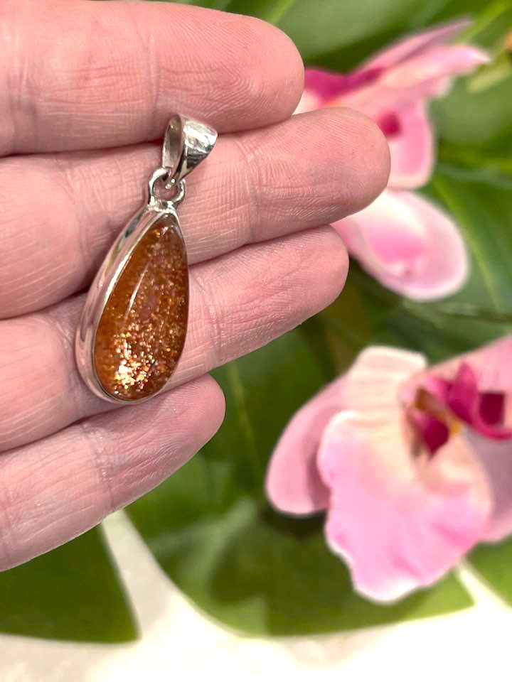 Sterling Silver Sunstone Pendant Collection