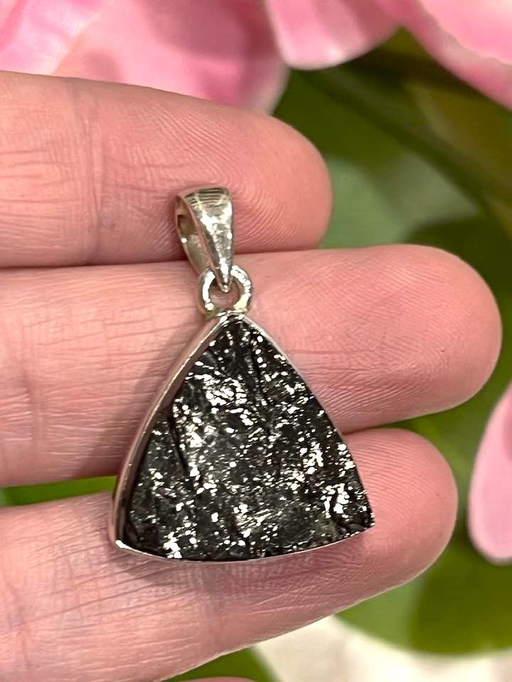 Sterling Silver Shungite Pendant Collection - Raw