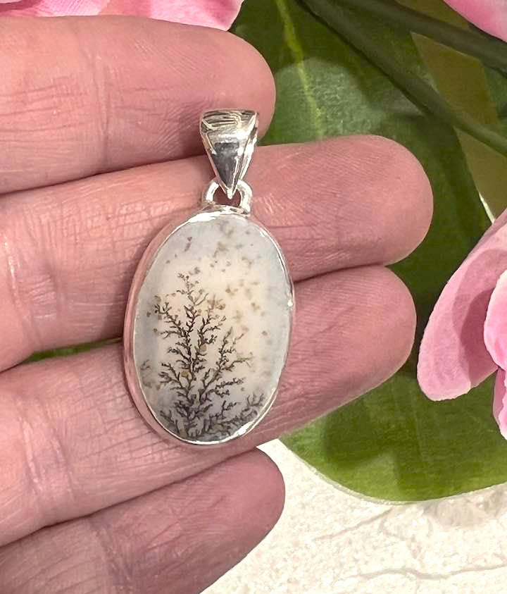 Sterling Silver Dendritic Agate Pendant Collection