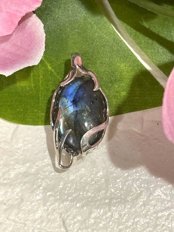 The Rainbow Labradorite Turkish Silver Pendant Collection for Transformation and Psychic Abilities