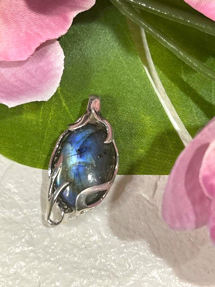 The Rainbow Labradorite Turkish Silver Pendant Collection for Transformation and Psychic Abilities