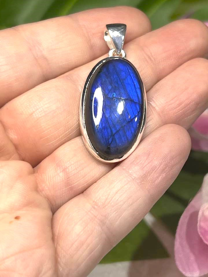 The Blue Flash Labradorite Sterling Silver Pendant Collection for Transformation and Psychic Abilities