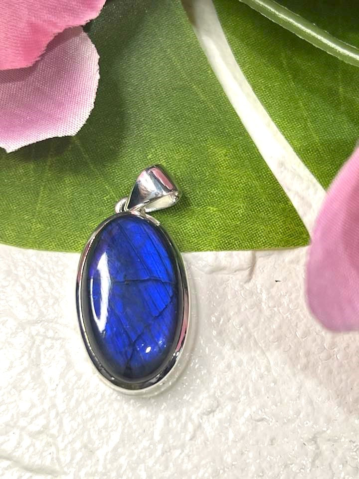 The Blue Flash Labradorite Sterling Silver Pendant Collection for Transformation and Psychic Abilities