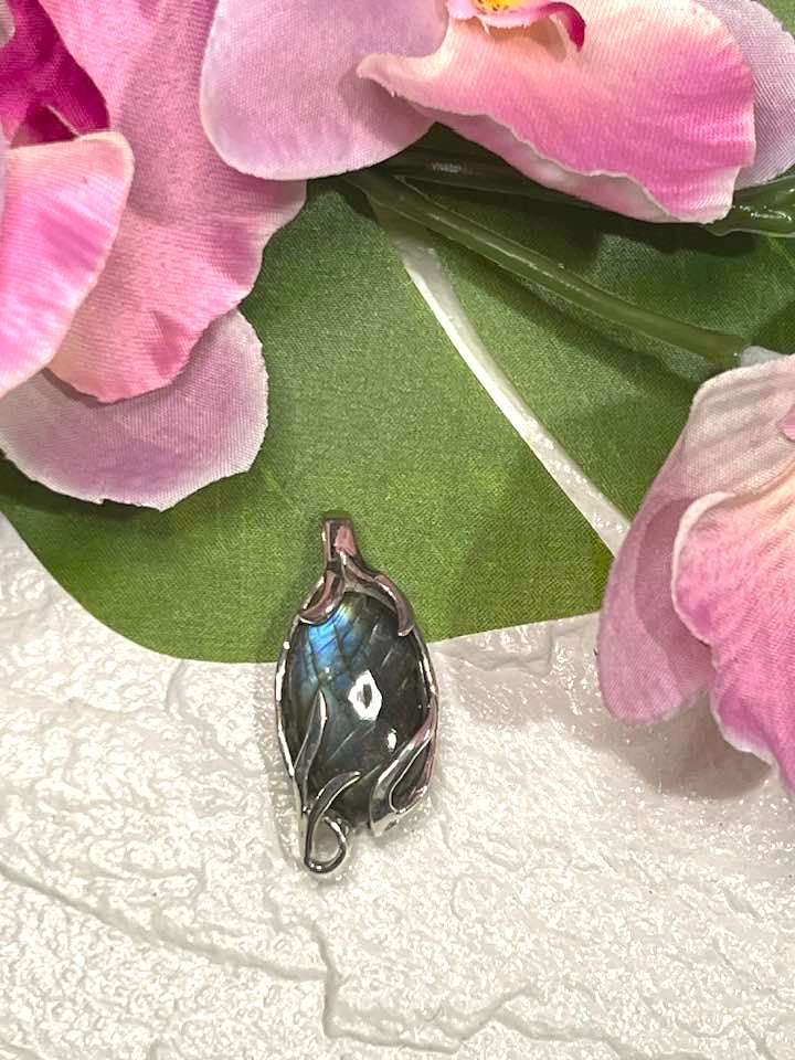 The Rainbow Labradorite Turkish Silver Pendant Collection for Transformation and Psychic Abilities