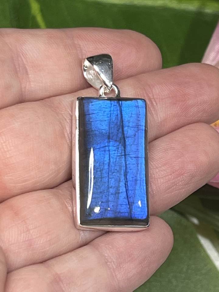 The Blue Flash Labradorite Sterling Silver Pendant Collection for Transformation and Psychic Abilities