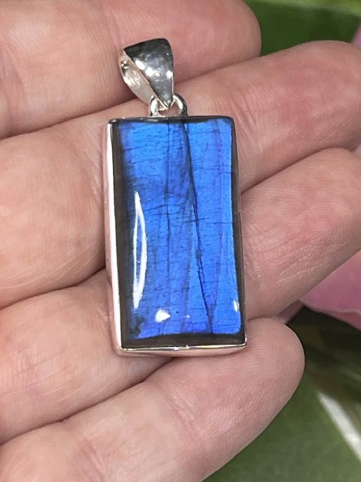 The Blue Flash Labradorite Sterling Silver Pendant Collection for Transformation and Psychic Abilities