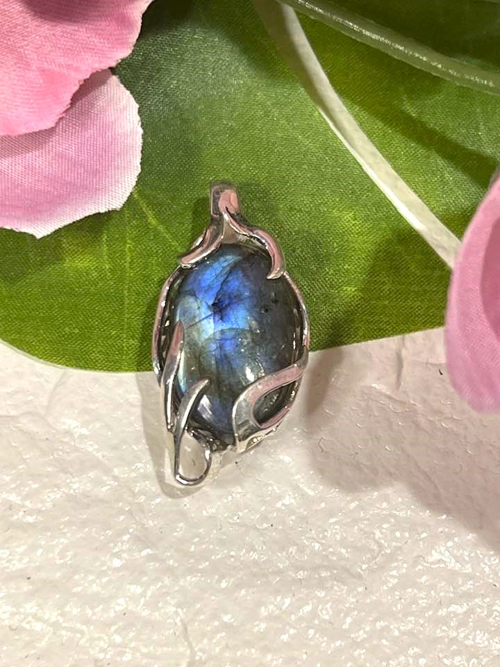 The Rainbow Labradorite Turkish Silver Pendant Collection for Transformation and Psychic Abilities