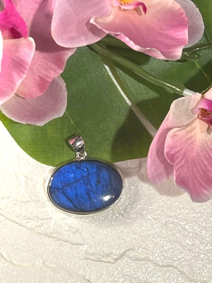 The Blue Flash Labradorite Sterling Silver Pendant Collection for Transformation and Psychic Abilities