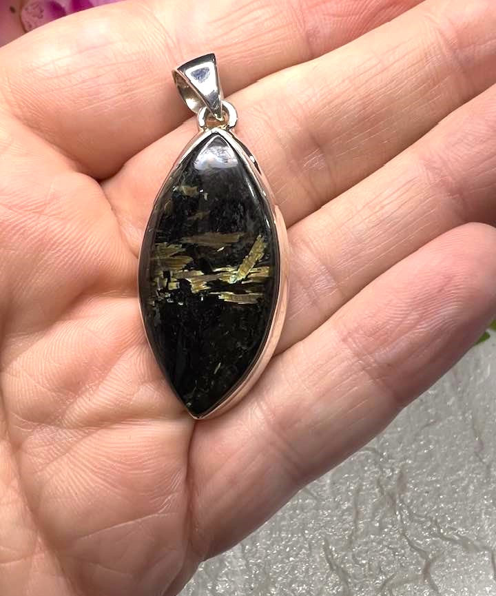 Nuummite Sterling Silver Pendant Collection for Magic and Untapped Potential
