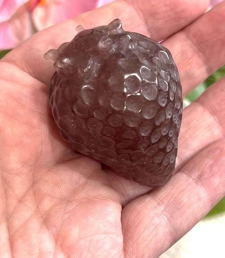 Strawberry Quartz Carved Strawberry
