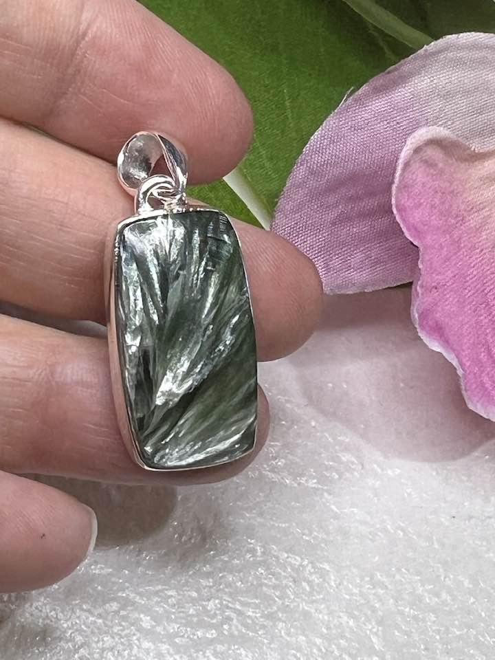 Seraphinite Sterling Silver Pendant Collection for Your Personal Guides and the Seraphim