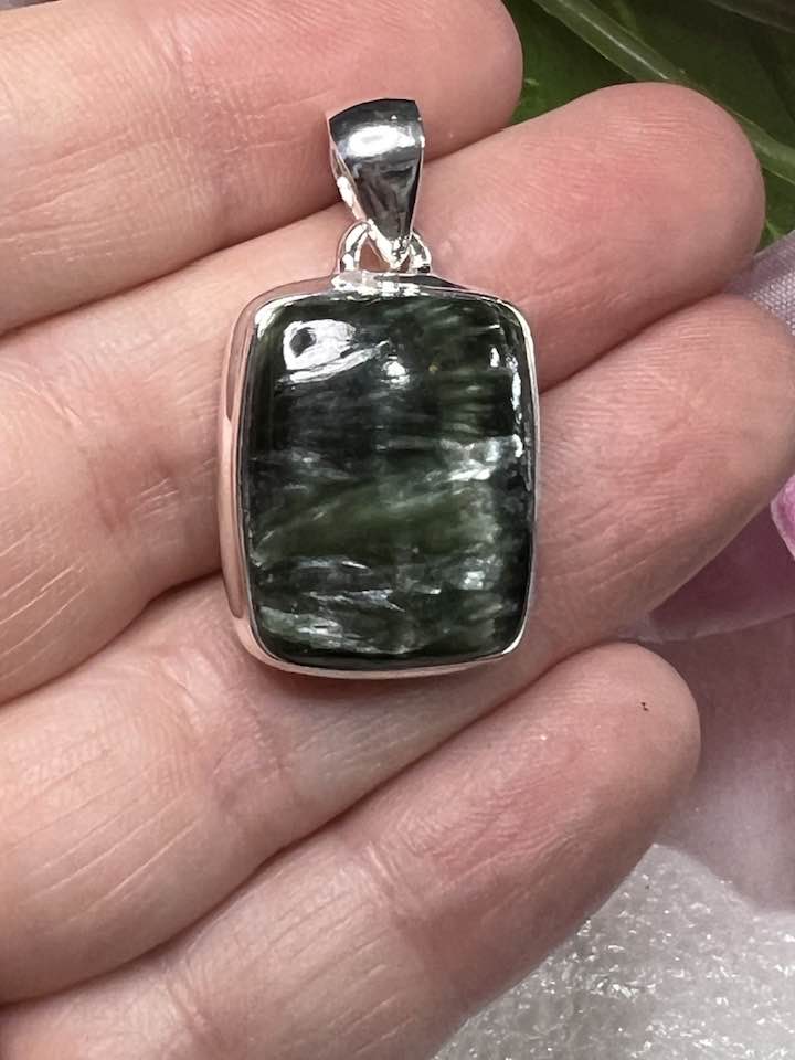 Seraphinite Sterling Silver Pendant Collection for Your Personal Guides and the Seraphim