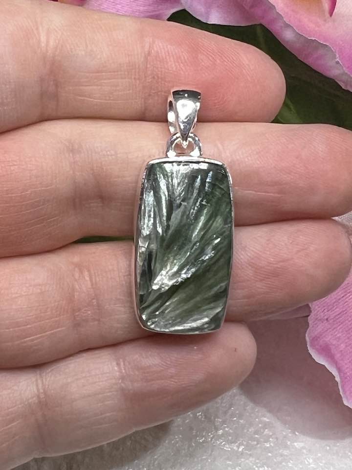 Seraphinite Sterling Silver Pendant Collection for Your Personal Guides and the Seraphim