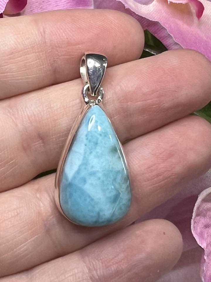 Larimar Sterling Silver Pendant Collection for Connection and Alignment