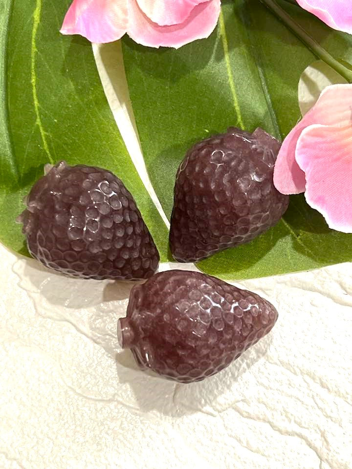 Strawberry Quartz Carved Strawberry