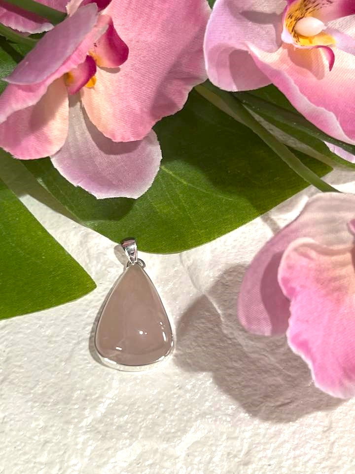 Rose Quartz Sterling Silver Pendant Collection for Love, Self Love and Compassion