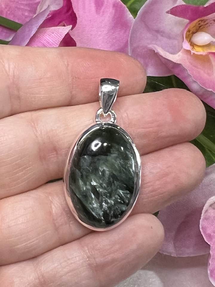 Seraphinite Sterling Silver Pendant Collection for Your Personal Guides and the Seraphim