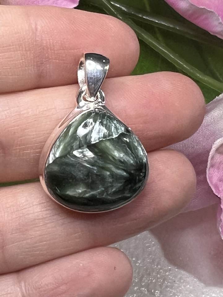 Seraphinite Sterling Silver Pendant Collection for Your Personal Guides and the Seraphim