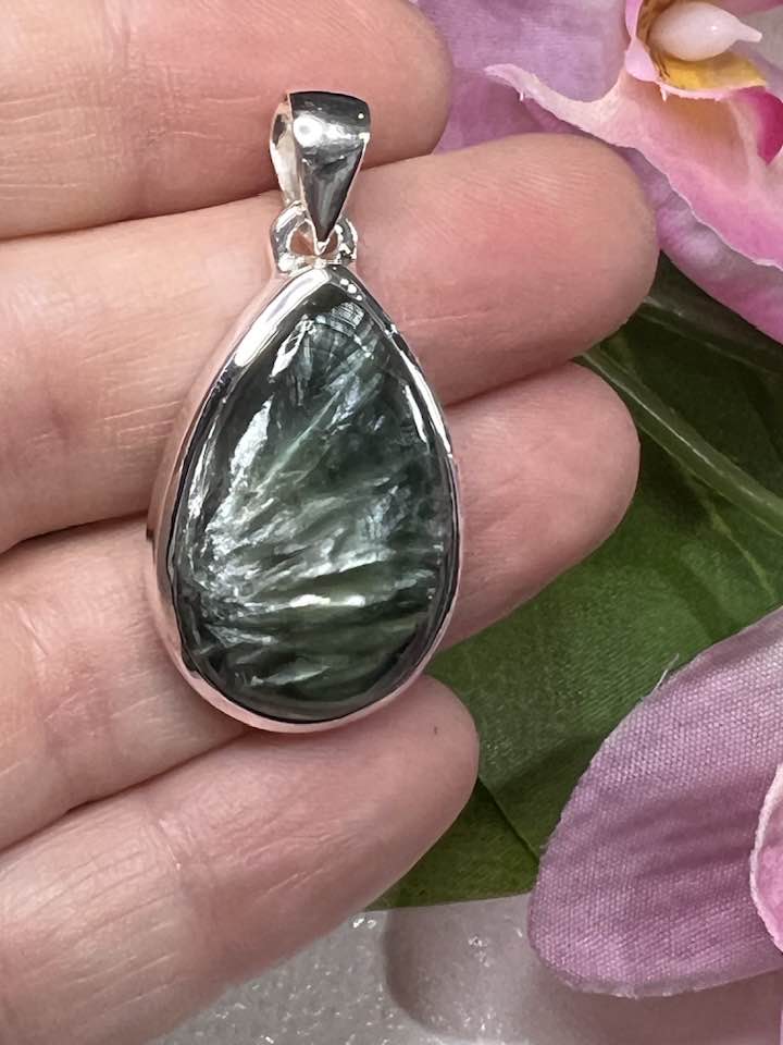 Seraphinite Sterling Silver Pendant Collection for Your Personal Guides and the Seraphim