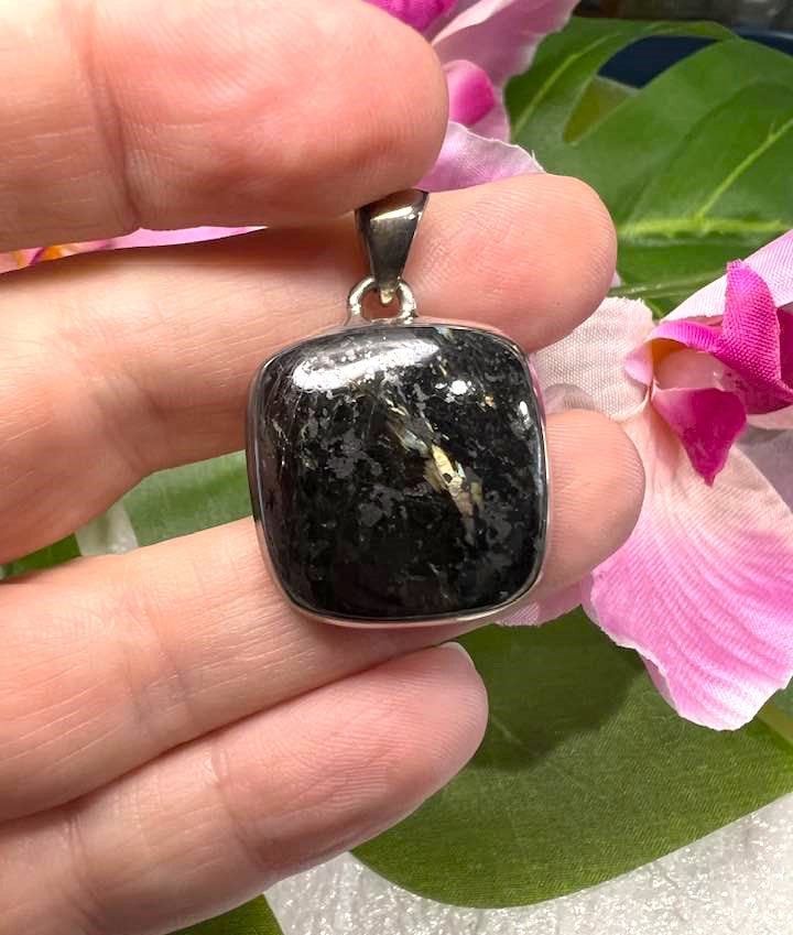 Nuummite Sterling Silver Pendant Collection for Magic and Untapped Potential