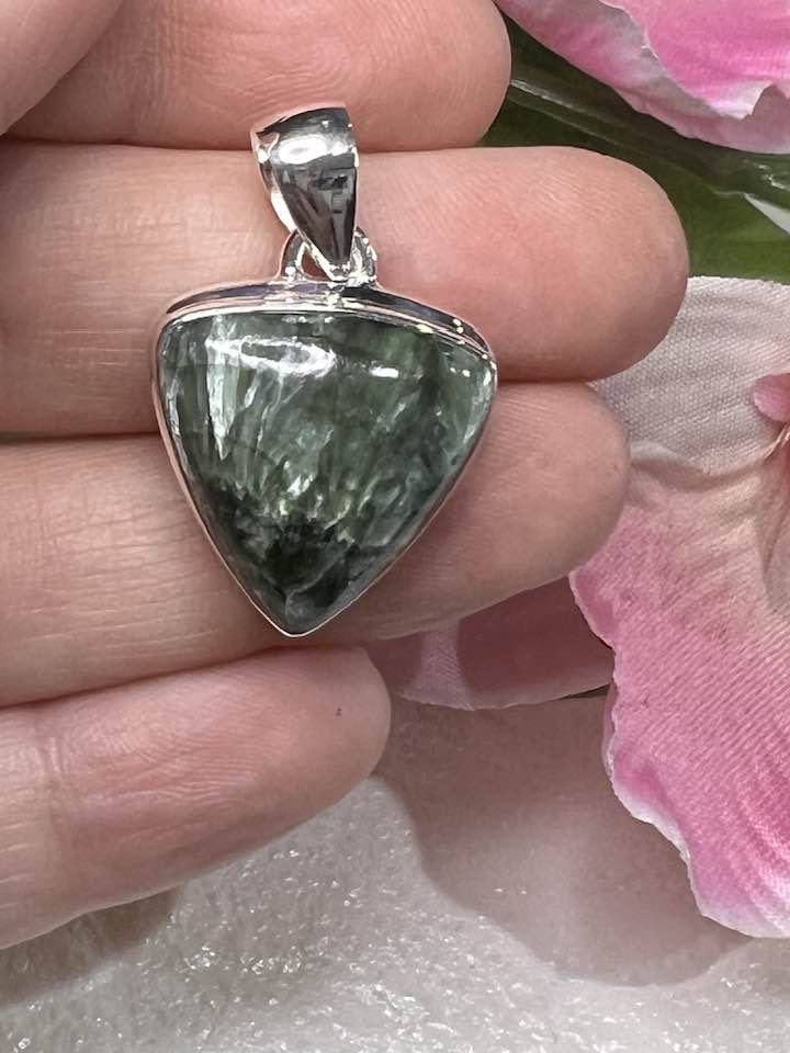 Seraphinite Sterling Silver Pendant Collection for Your Personal Guides and the Seraphim