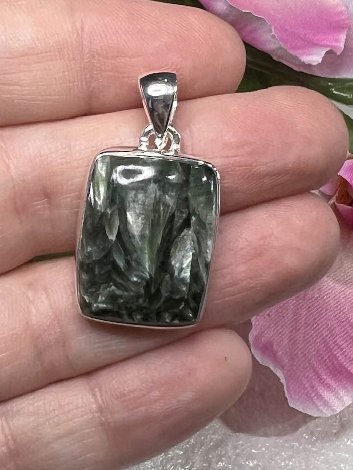 Seraphinite Sterling Silver Pendant Collection for Your Personal Guides and the Seraphim