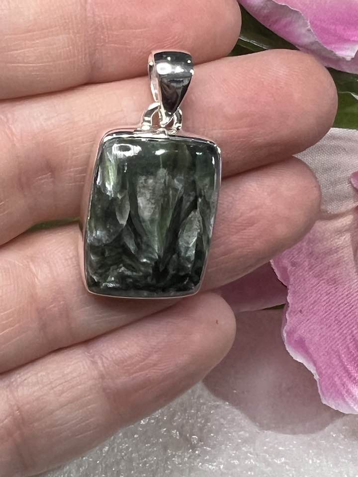 Seraphinite Sterling Silver Pendant Collection for Your Personal Guides and the Seraphim