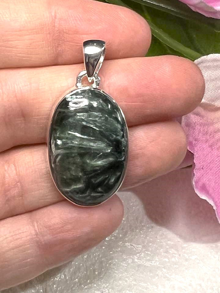 Seraphinite Sterling Silver Pendant Collection for Your Personal Guides and the Seraphim
