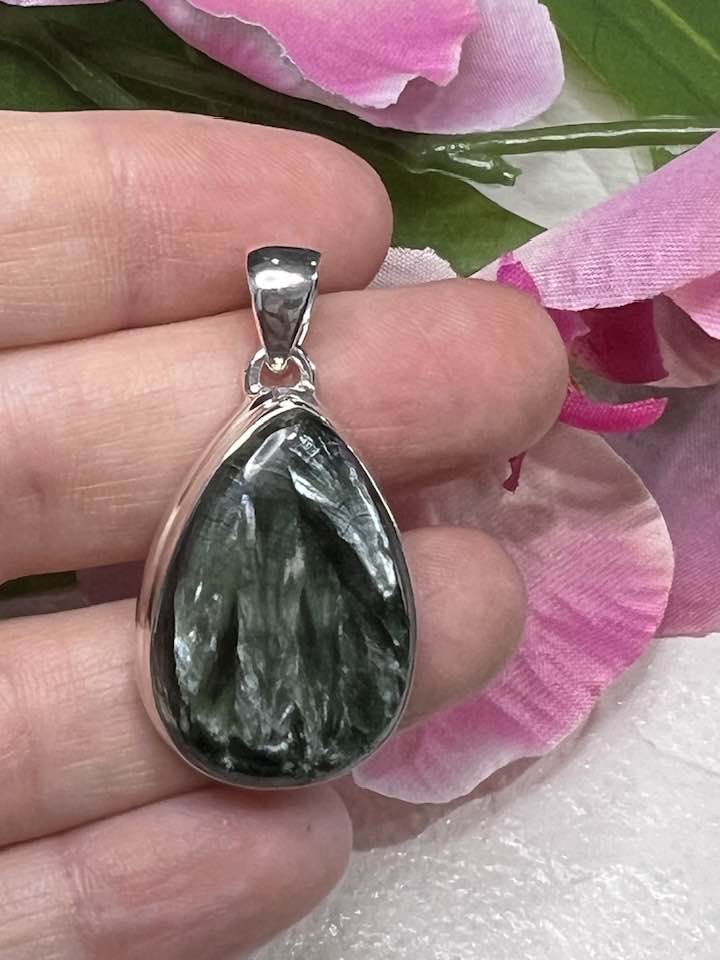 Seraphinite Sterling Silver Pendant Collection for Your Personal Guides and the Seraphim