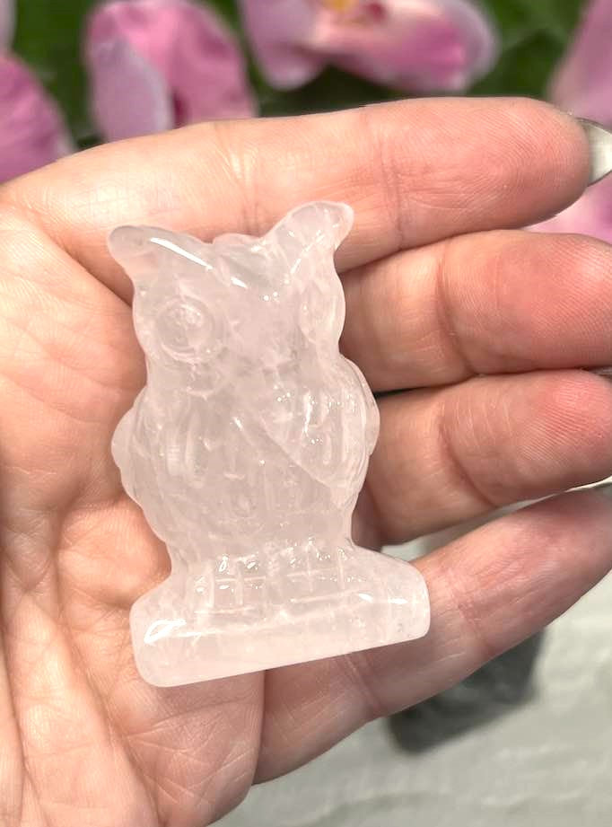 Natural Stone Owl in a variety of stones