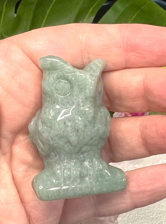 Natural Stone Owl in a variety of stones