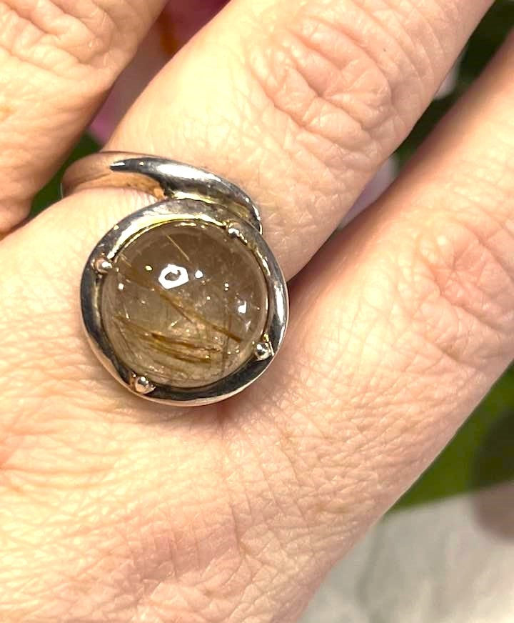 Artisan Turkish Silver .925 with Edenite Amphibole in Quartz
