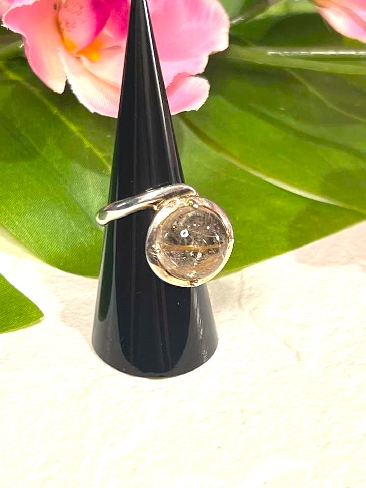 Artisan Turkish Silver .925 with Edenite Amphibole in Quartz