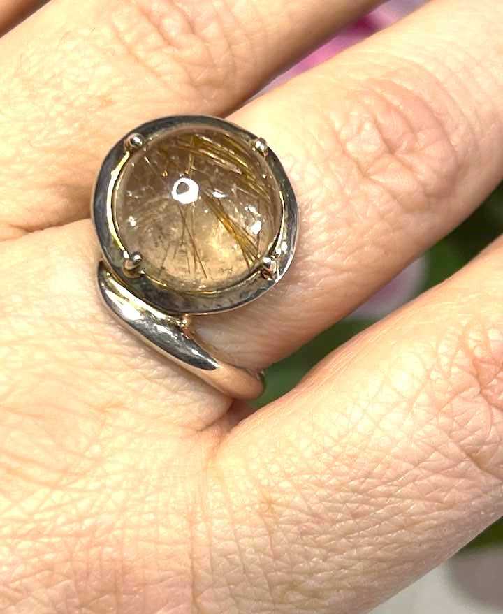 Artisan Turkish Silver .925 with Edenite Amphibole in Quartz