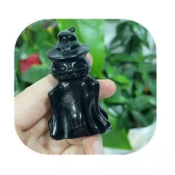 Black Obsidian Pumpkin Ghost
