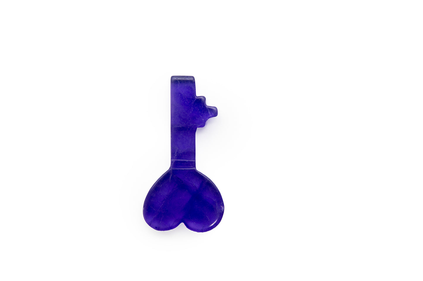 Natural Stone Key in Amethyst, Rose Quartz or Fluorite