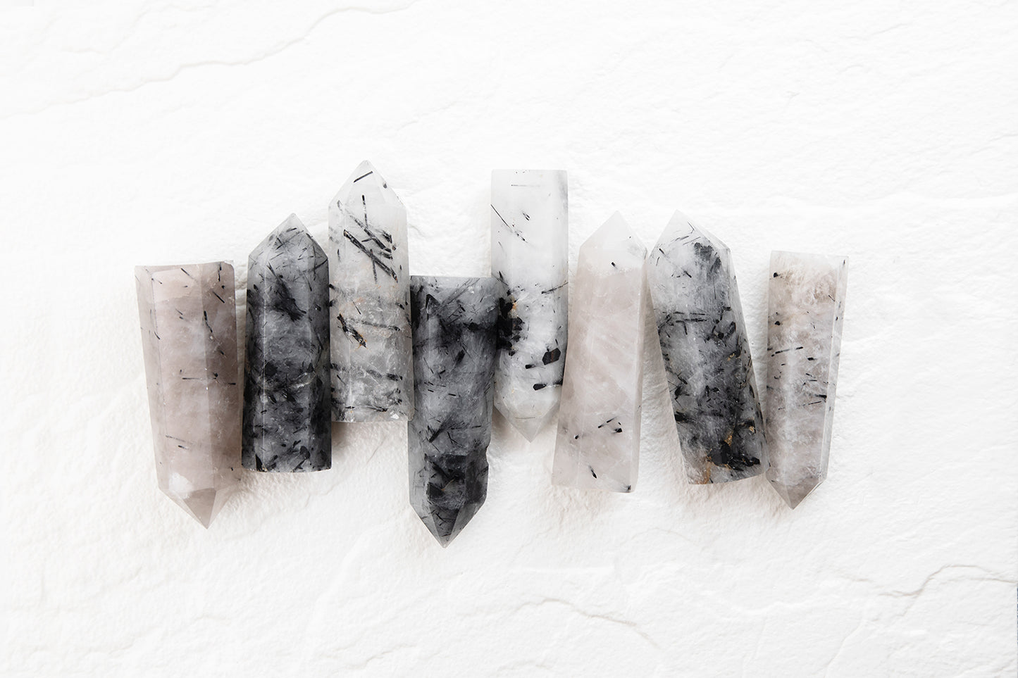 Tourmalinated Quartz Point