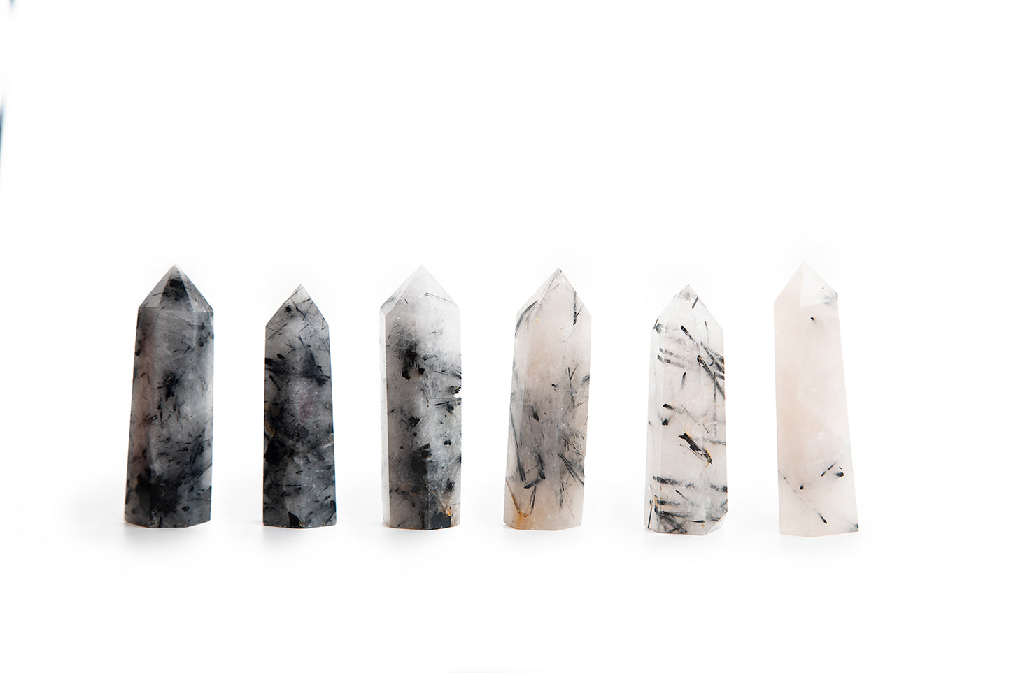 Tourmalinated Quartz Point