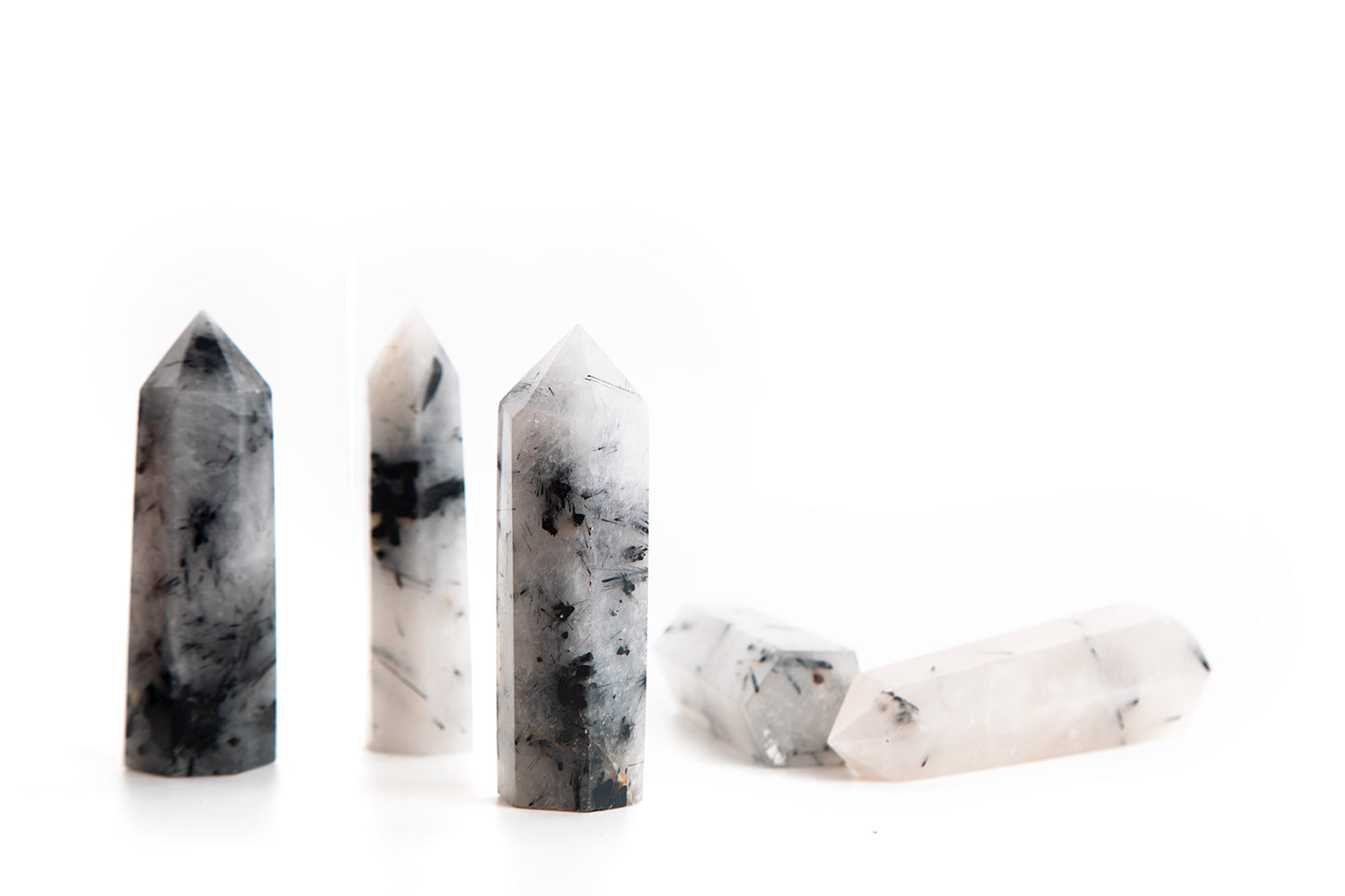Tourmalinated Quartz Point