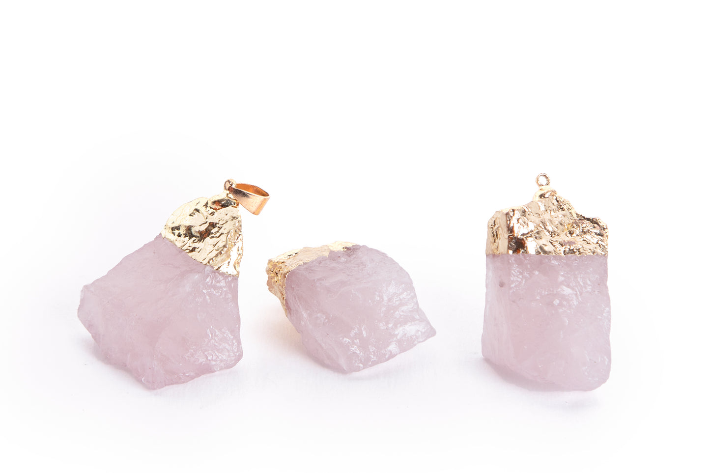 Raw Pendant in Citrine, Rose Quartz, Aventurine, Amethyst, Clear Quartz or Black Tourmaline
