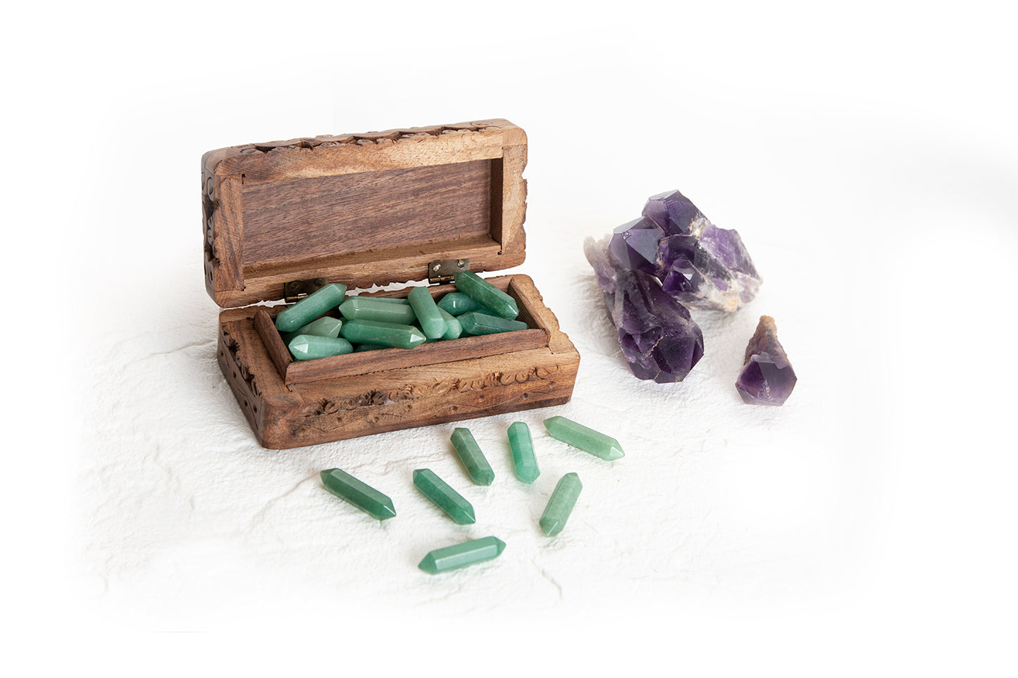 Natural Aventurine 1.25" Double Terminated Point