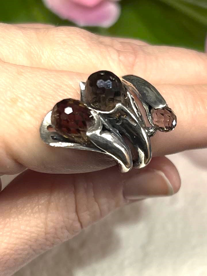 Artisan Turkish .925 Silver Ring with Zultanite Size 8