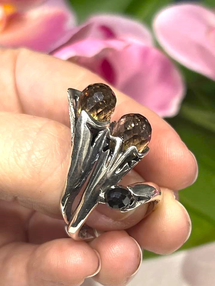 Artisan Turkish .925 Silver Ring with Zultanite Size 8