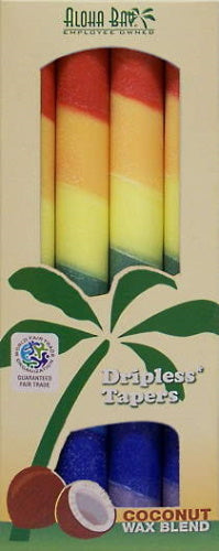 Rainbow Taper Candle Set of 4
