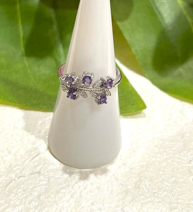 Adjustable Lavender Amethyst Ring